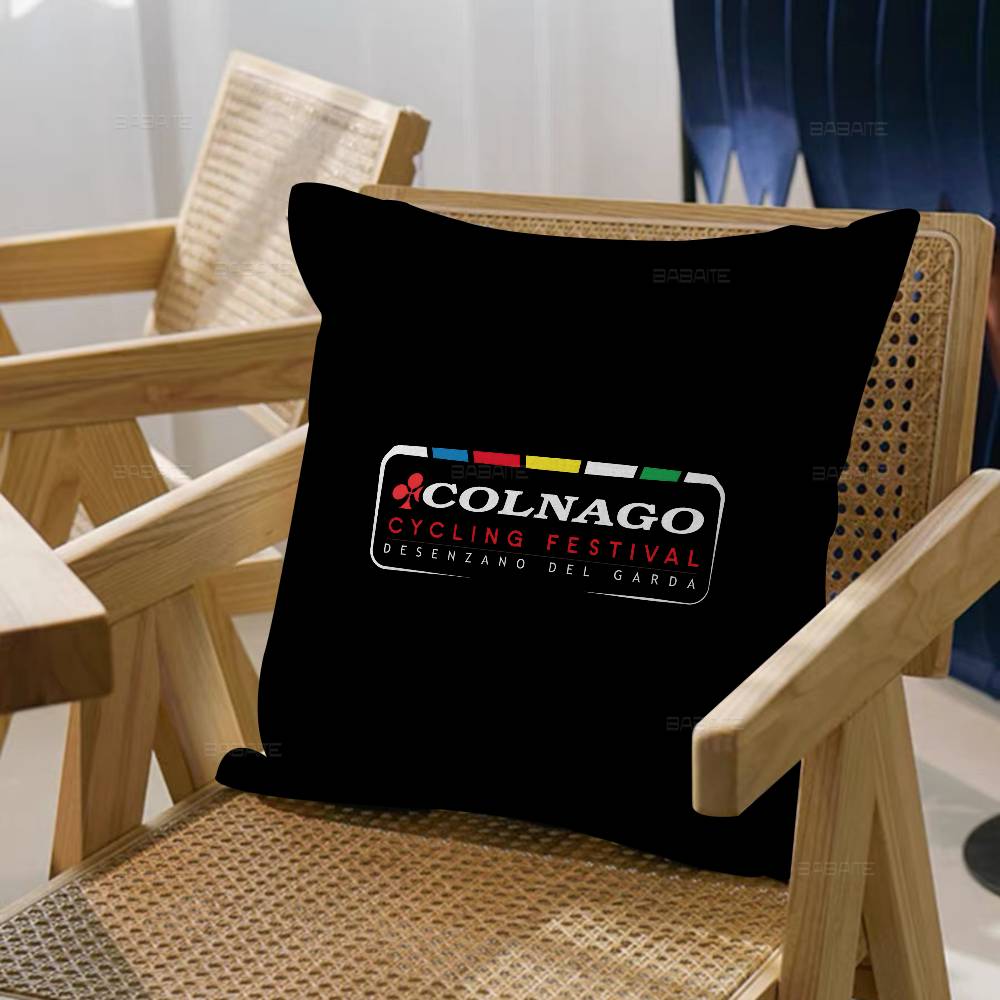 Colnago Logo Cushion Cover Pillowcase Upholstery Sofa Throw Pillow Home Decor Pillowcas