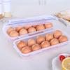 10 Grids Egg Storage Box Transparent Egg Tray Containers Kitchen Refrigerator Organizer Eggs Dispenser Fresh Preservation