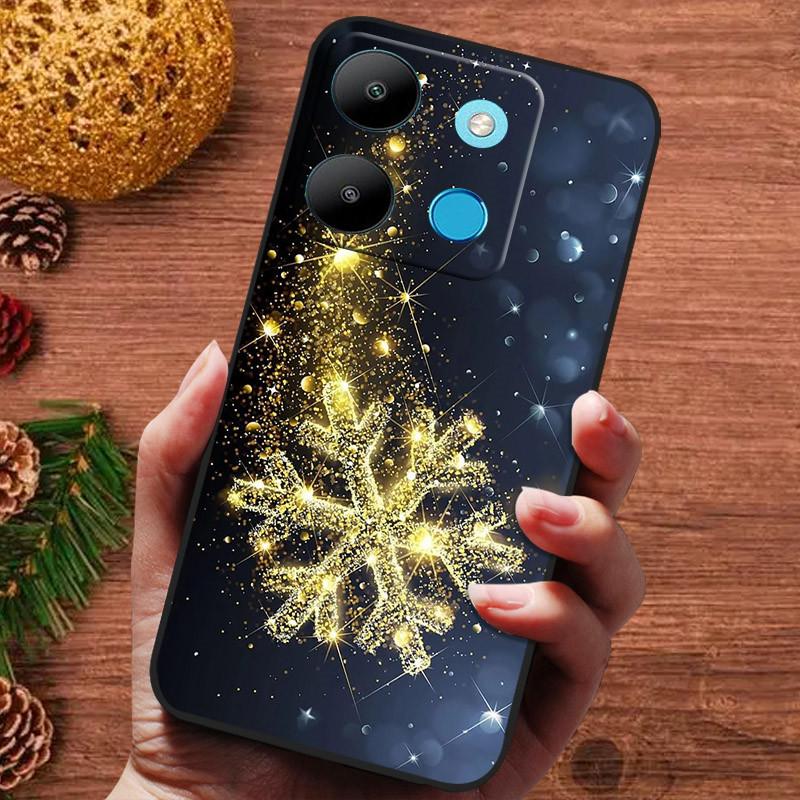 

Чехол для Xiaomi Redmi Note 13 Pro 4G Рождественский Мягкий Силиконовый Ударопрочный Чехол для Redmi Note13 Pro + 13C 5G Чехлы для Телефона Fundas Redmi Note 13 Pro 5G