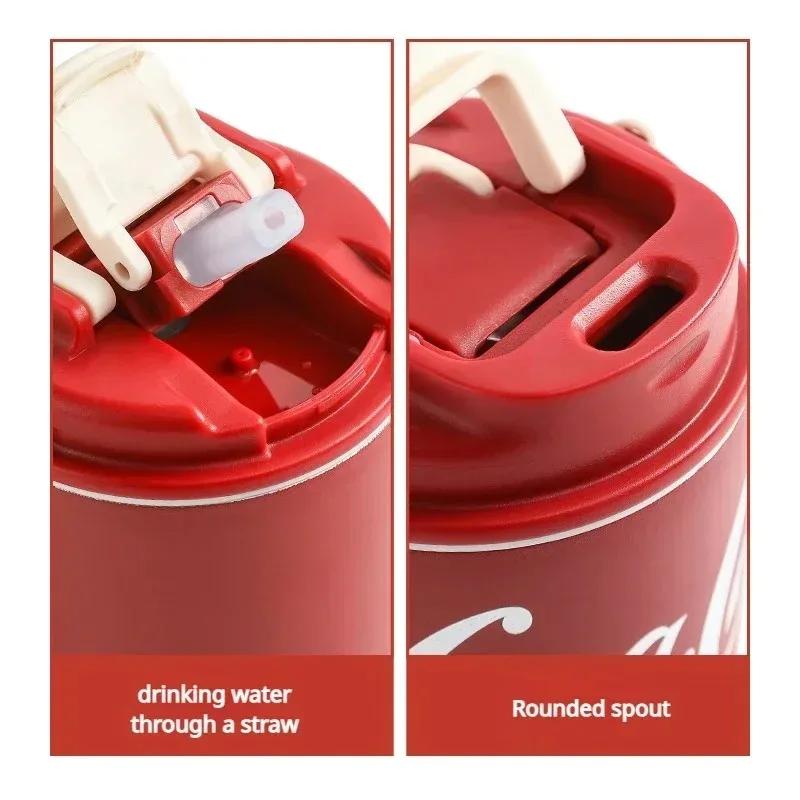 1pc 260ml 320ml Stainless Steel Insulated Cup Coca Cola Same High Beauty Water Bottles Coffee Cup Portable Dual Drink Office Cup