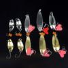 10pcs Fishing Spoons Metal Lures with Hook Tackle Box Hard Fishing Lures Fishing Baits for Trout Spinner Baits