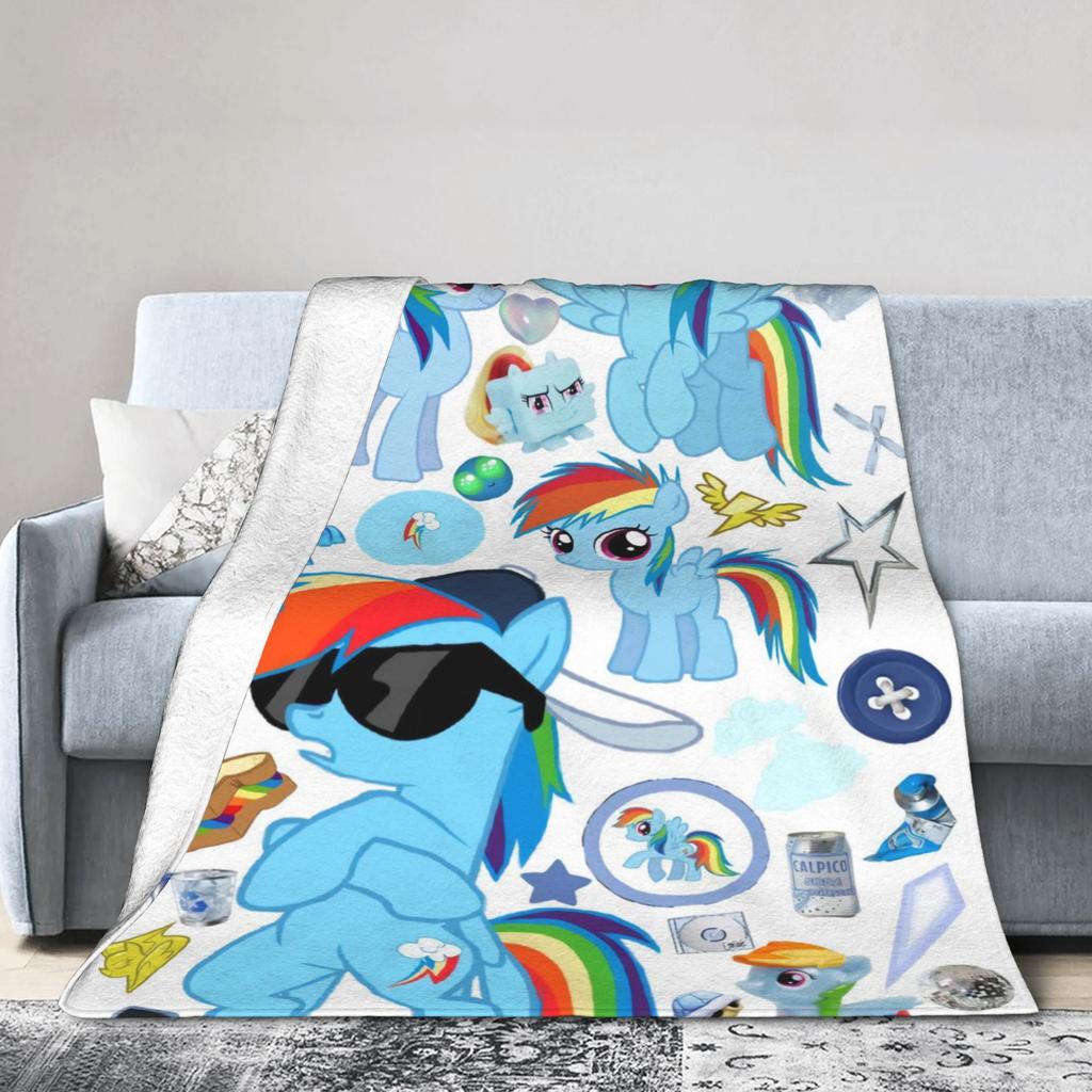 My Little Pony Friendship Is Magic Soft Warm Blanket  Kids Adult Plush Throw Blanket Pattern Home Decor Flannel Sofa Bed Cover
