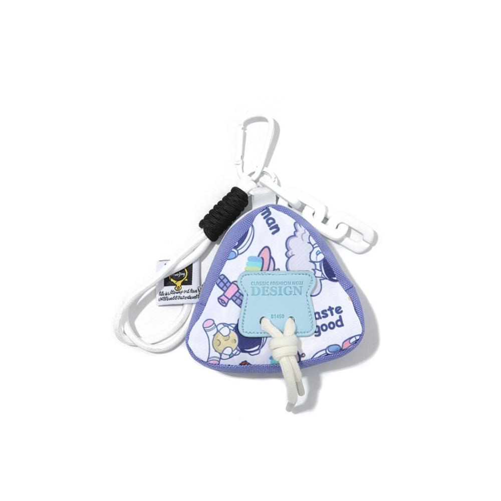 

Cute Zipper Coin Purse Macaron Color Mini Earphone Bag Key Chain Portable Book Bag Pendant Sports
