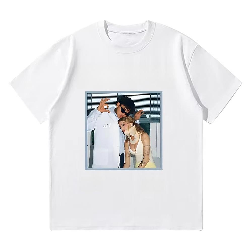 2025 Autumn and Winter New Pattern Printed T-shirt for Men and Women High-quality Pure Cotton Round Neck and Breathable T-shirt