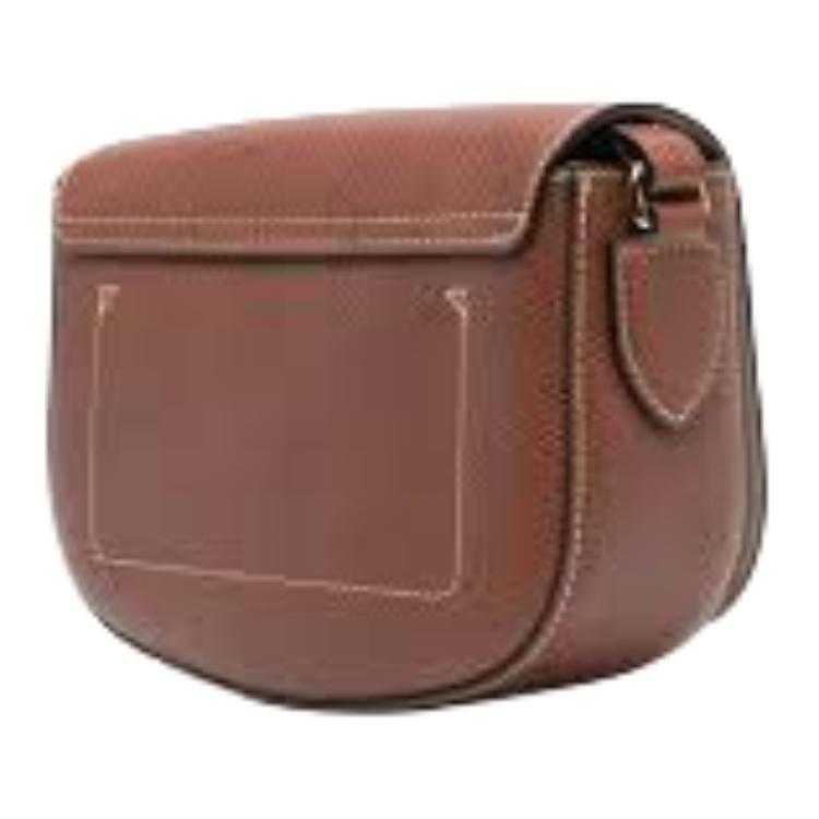 Longchamp Épure Snap Closure Adjustable Shoulder Strap Leather Crossbody Bag Small Women Crossbody Bag Brown 10253HYZ035