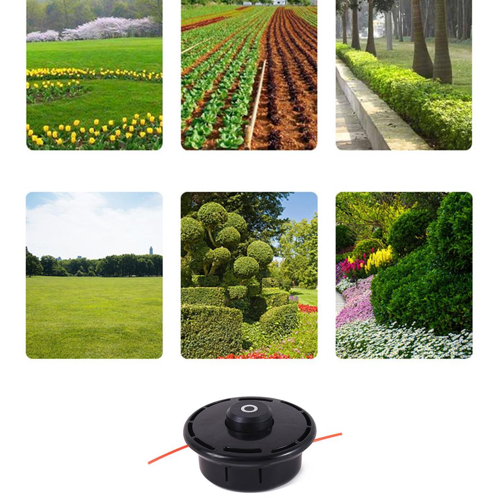 Grass Trimmer Head Effortlessly Trim with Pre Cut Line, Fits Multiple Trimmer for All Your Gardening Needs Get Job Done