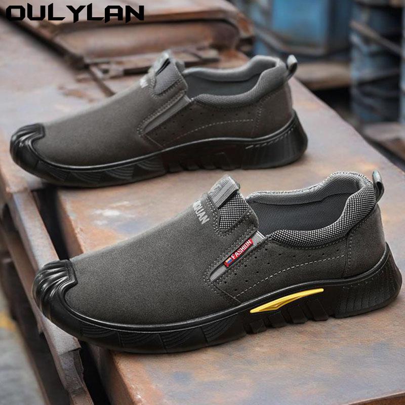 Indestructible Steel Toe Security Boots Footwear Leather Material Work Boots Safety Boots Men Welder Safety Shoes Anti-Smash cm