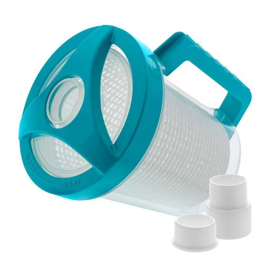 Pool Leaf Canister for Pool Vacuum Transparent Pool Leaf Collector Leaf Trap High-Capacity Leaf Catcher Catch Twigs Debris for Pool Spa