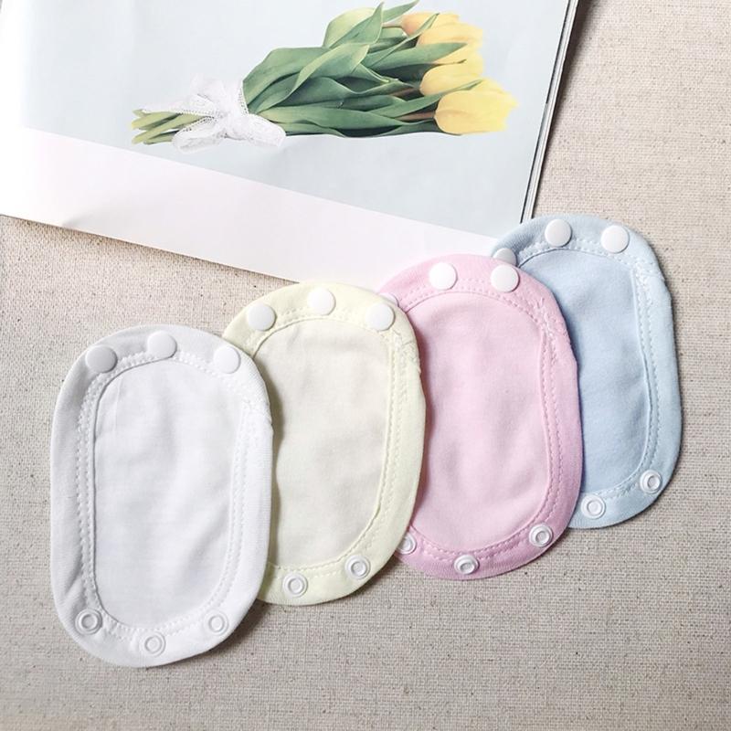 Set of 4pcs T3 Diaper Crotch Part Extender for Infant Clothing Gentle Stretchable Cotton Adjustable Extension Sheet
