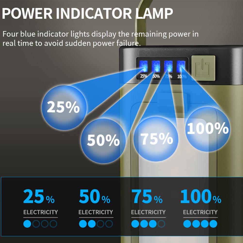 Foldable Camping Light Power Bank Rechargeable Lantern Waterproof Portable Flashlight LED Tent Light for Camping Hiking