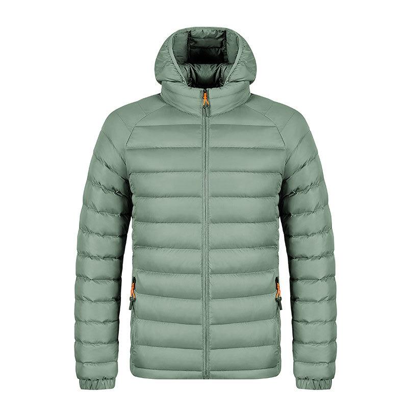 

Men s Striped Hooded Warm Cotton Clothing Men s E-commerce Jacket Solid Color Foldable Travel Bag Cotton Clothing XXXXL світло-зелений колір
