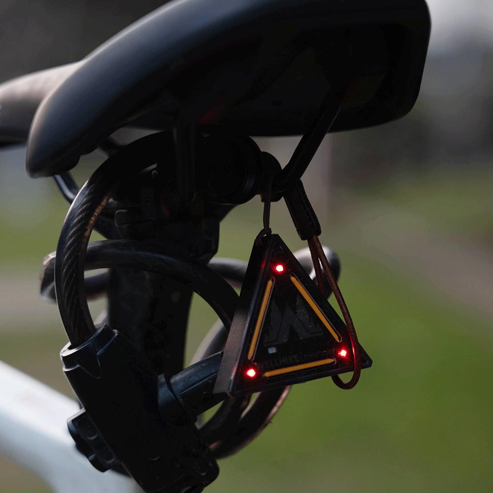 LED Outdoor Mini Direction Light with 4 Lighting Modes Camping Backpack Light Adjustable Brightness Waterproof for Night Cycling