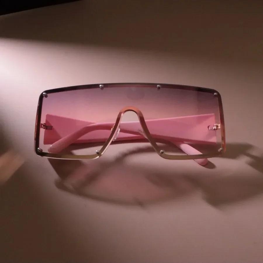 Mode Große Rahmen Sonnenbrille Damen Herren Minimalistisch Quadratisch Designer Sonnenbrille Männlich Weiblich Marke Bunt Reise