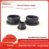High-Temperature Silicone Rubber Stopper with Card Slot: Black T-Type Snap-On Dust Cover