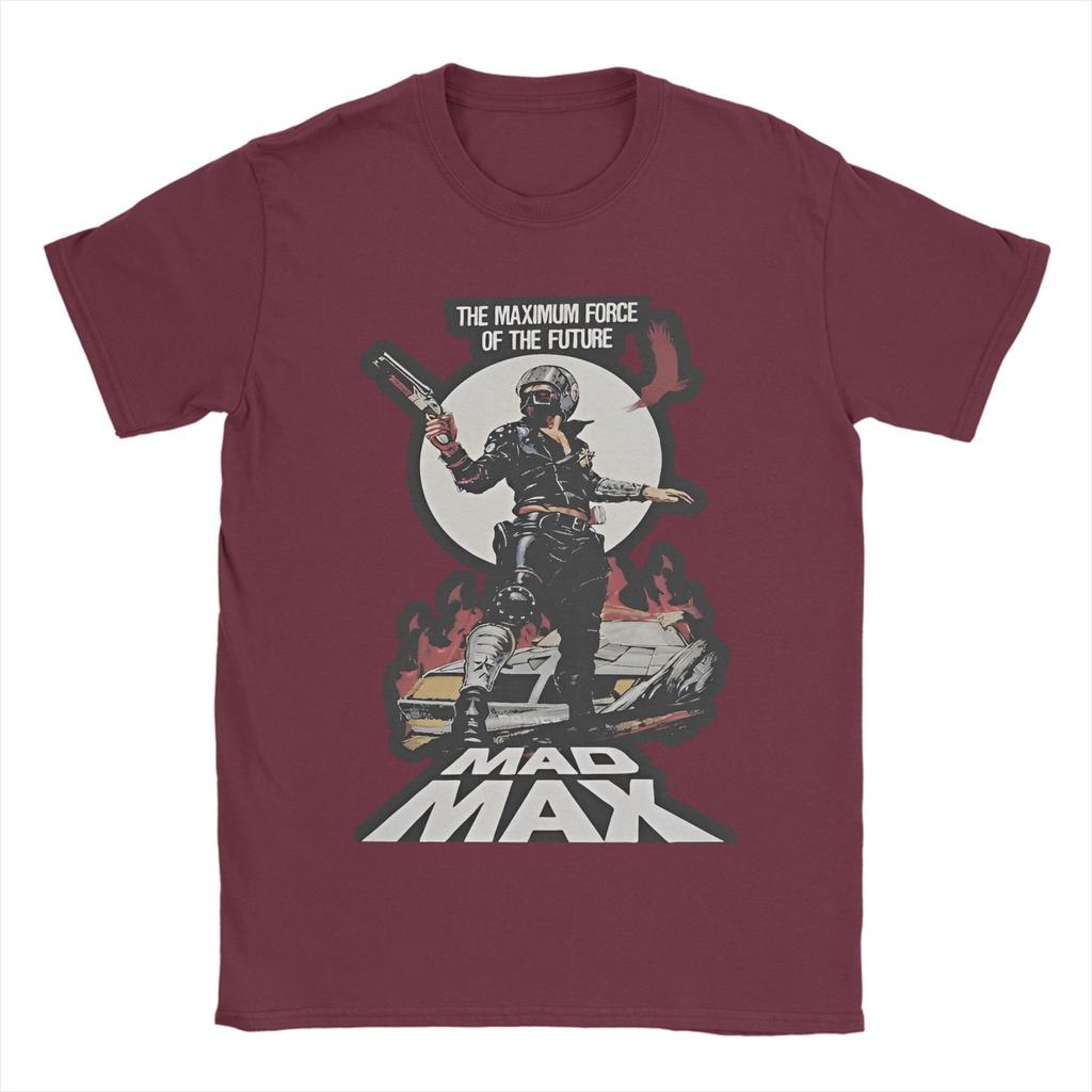 Vintage Mad Max Rockatansky George Miller Vintage T Shirt Men's 100%Cotton Short Sleeve Round Neck Summer Top Tee