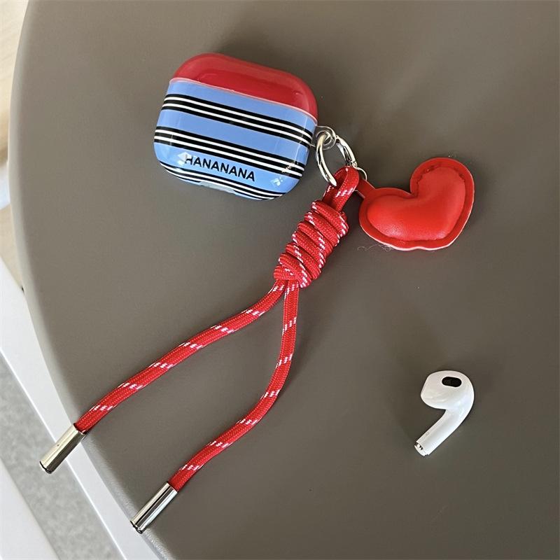 Niche ins retro stripe for AirPods pro1 generation protective case 1st generation pro1 apple bluetooth headset case