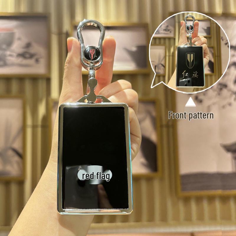 Luxury Hongqi HS5/HS7/H5/H7 Car Key Case - High-End Unisex Design with Buckle