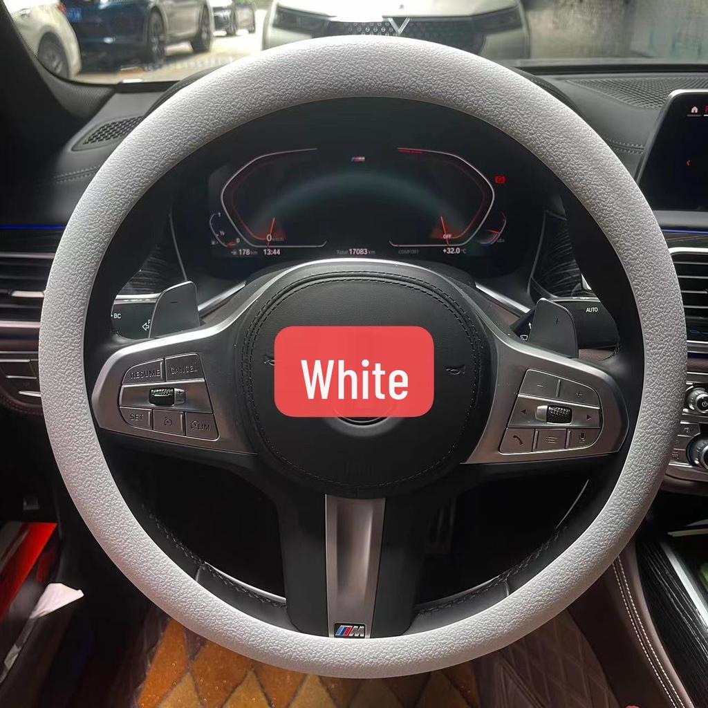 Ultra-thin Silicone Steering Wheel Cover - Non-slip, Wear-resistant, Universal Fit for All Seasons