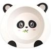 5-Piece Bamboo Panda Baby Feeding Set, Natural Eco-Friendly Reusable Plate Bowl Spoon Fork, Cute Toddler Kitchen Accessories
