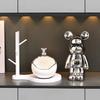 Ceramic Bear Tray Statue Accessory Storage Key Holder Candy Bowl Jewelry Earrings Suitable for Home Modern Table Office Decor