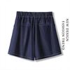 Women's Washed High-Waist Loose Denim Shorts