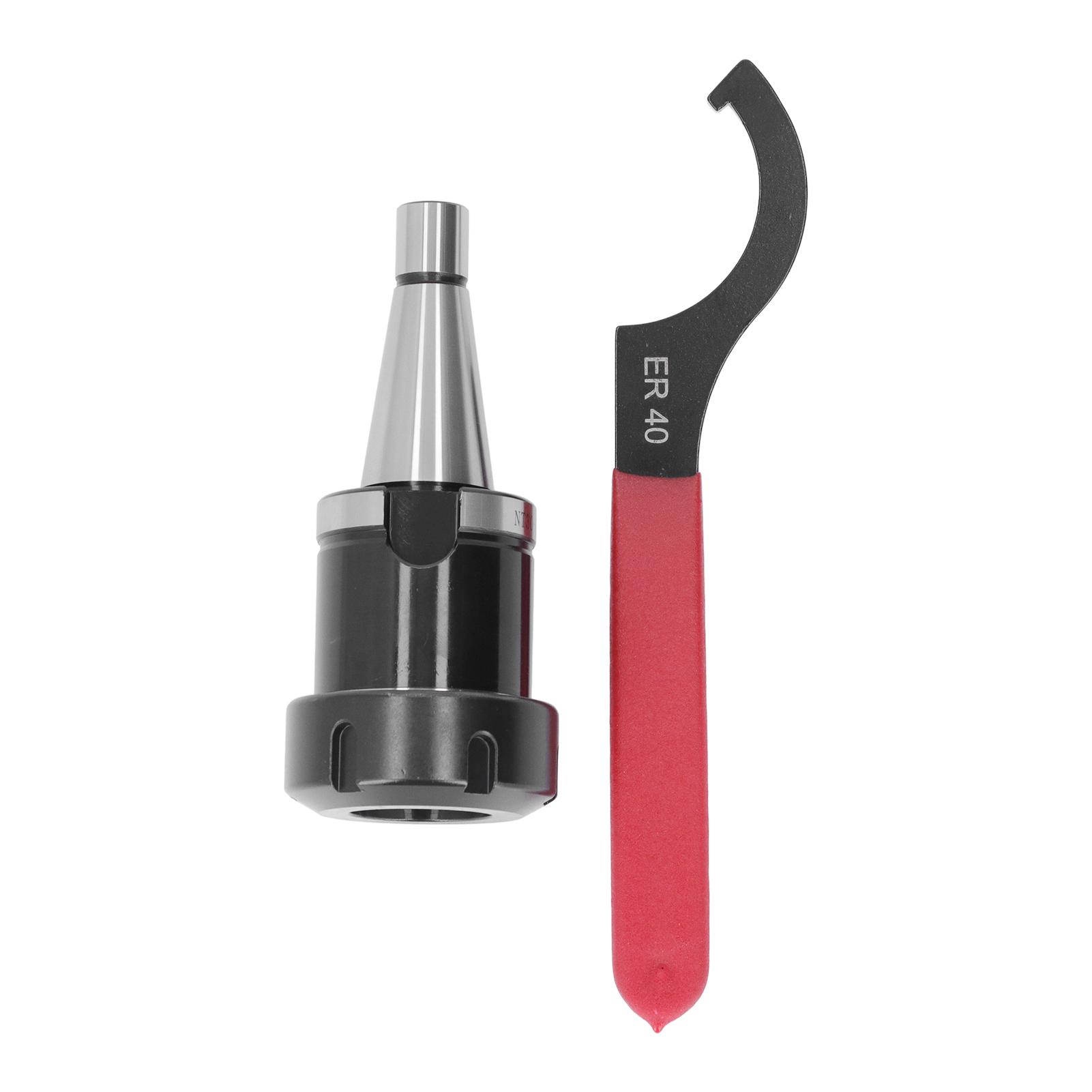 

NT30 ER40 40Cr патрон для инструмента M12 резьба тягового стержня ЧПУ фрезерный цанговый патрон с ключом