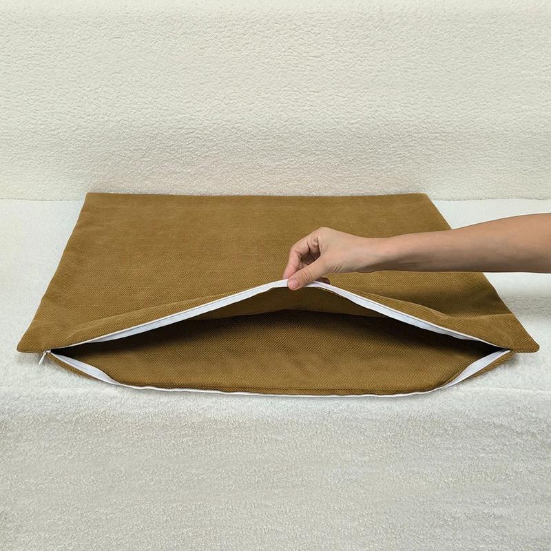 40/45/50/60/70cm Chenille Big Cushion Cover Bamboo Textured Solid Color Throw Pillow Case for Bedroom Sofa Home Decorative