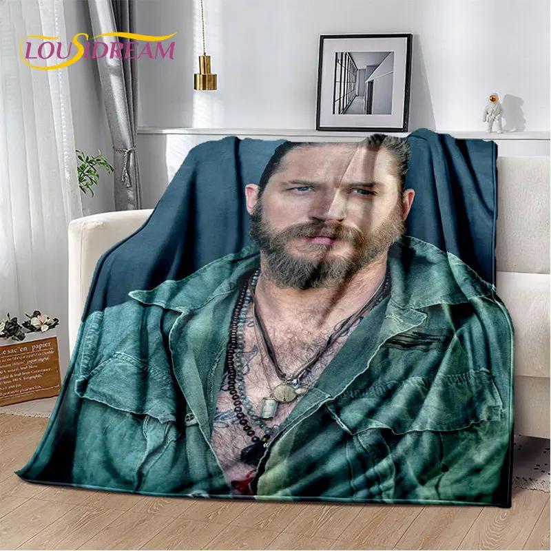 3D Printing Tom Hardy Actor Star Soft Plush Blanket,Flannel Blanket Throw Blanket for Living Room Bedroom Bed Sofa Picnic Cover
