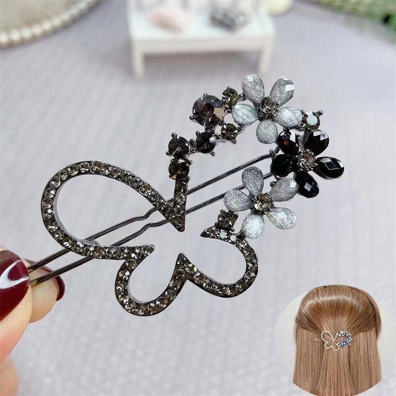 Elegant Blue Star Alloy Hair Clip - Minimalist Luxury Accessory
