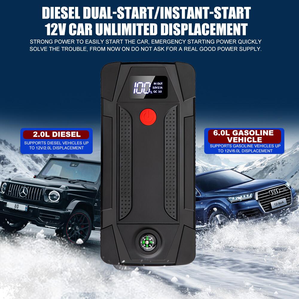 Car Jump Starter Booster Jumper Box Power Bank 500A Portable Battery Charger for 12V Car Emergency Booster Starter Device