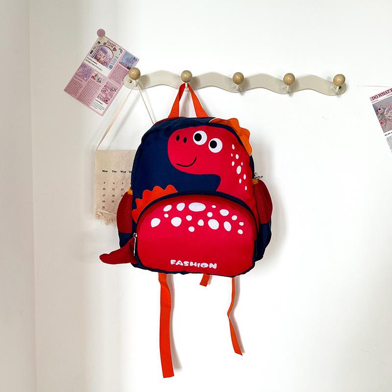 Anti-Lost Children'S Schoolbag Cartoon Dinosaur Kindergarten Children'S Lightweight Backpack Boys And Girls Travel Bag
