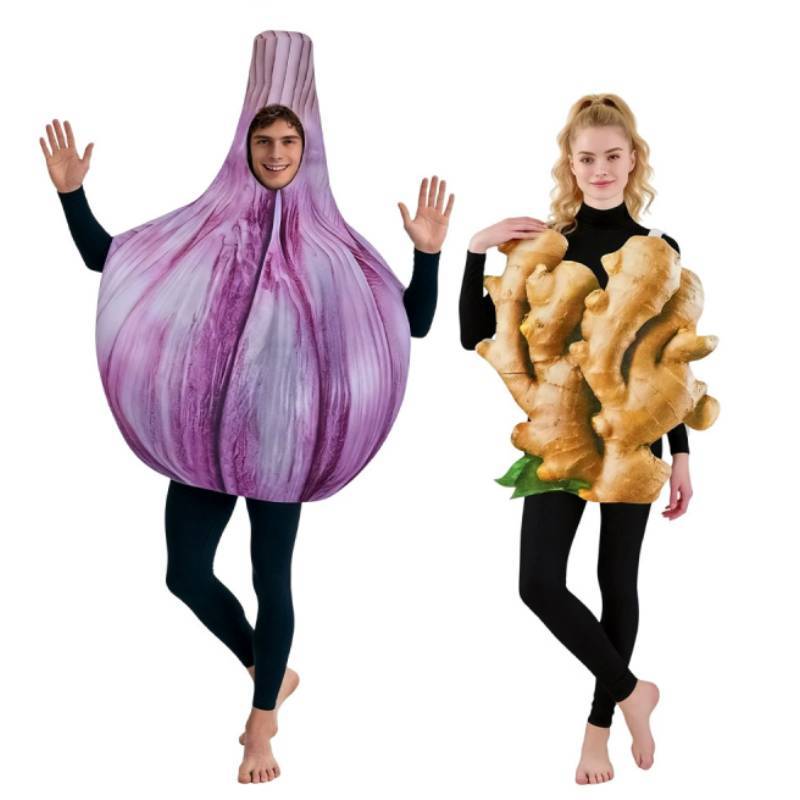 Costume Cosplay Ail Gingembre Thème Jeu Pour Adultes Fête d'Halloween et Spectacle sur Scène