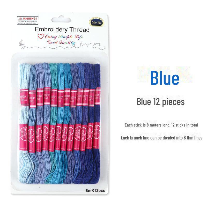 

Нить для вышивки градиентом ручной работы, нет. 25 Шелк и хлопок для вышивки крестом и стельки