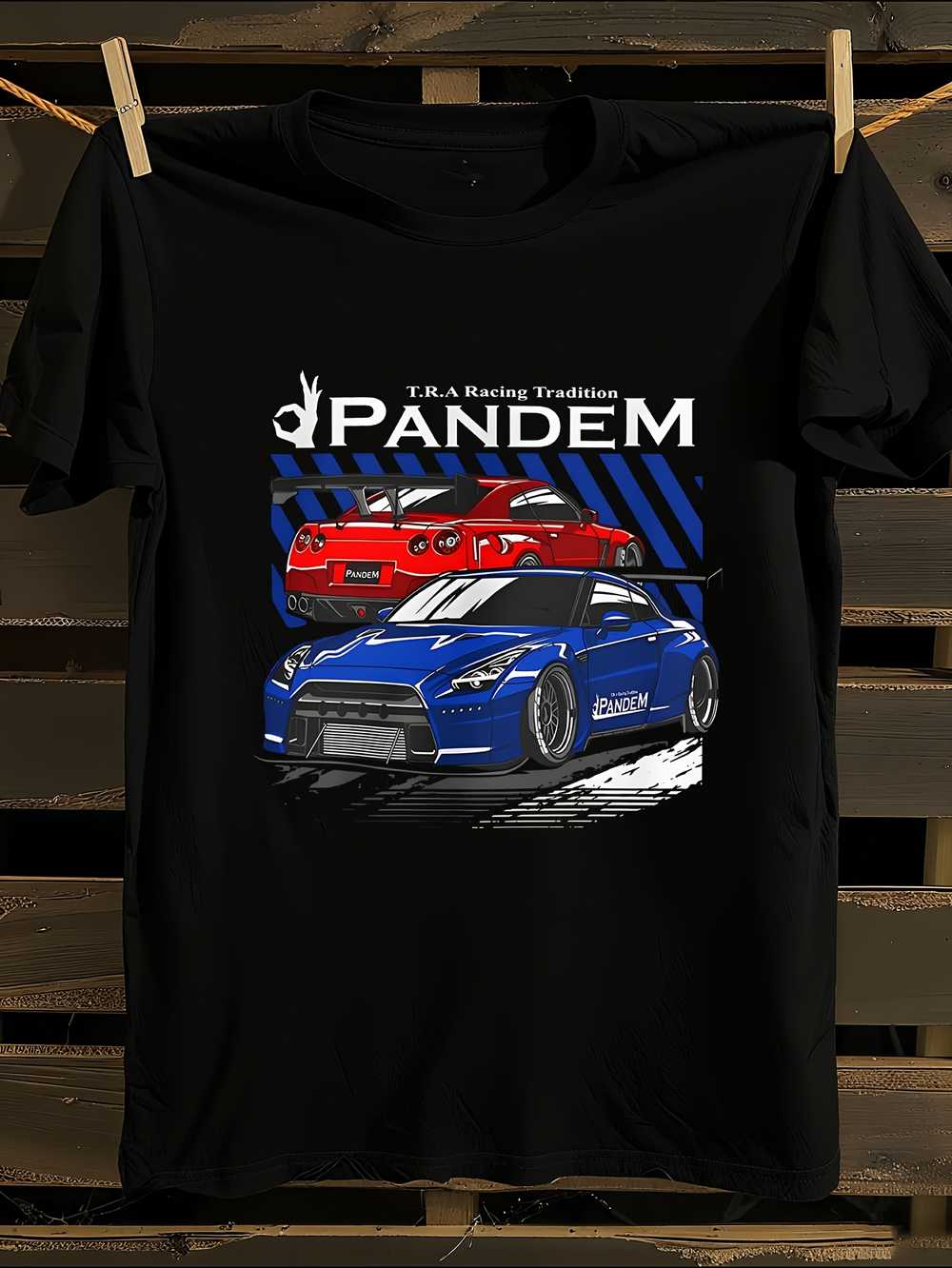 

Pandem Tuned GT RS T-Shirt Mens Tshirt Womens Tshirts with Letters Print Short Sleeves T-Shirt Casual Street Tee Shirt Top L