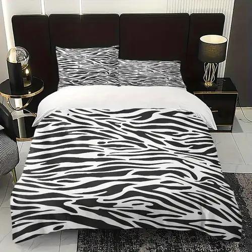 Zebra Duvet Cover Duvet Cover With Zebra Pattern Suitable For Children Boys Girls And Adults Soft Comfortable And Breathable