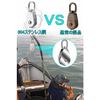 Shu-san Tech M25 Stainless Steel Pulley, SUS304, for Cargo Transport, Climbing, Swivel Type, 150kg Load Capacity, Set of 2