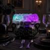 Mystisches Symbol Dekor Halloween Kessel LED Blasenlicht, Farbwechselnde Hexentranklampe, Gruselige Gotische Hexenhafte Heimaccessoires Leuchtend
