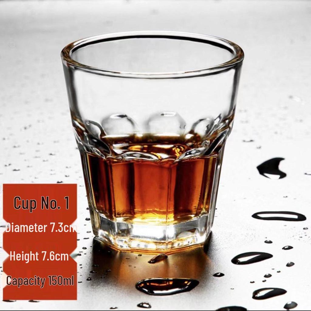 Octagonal KTV Beer Mug - Thickened Creative Crystal Whiskey Glass for Spirits