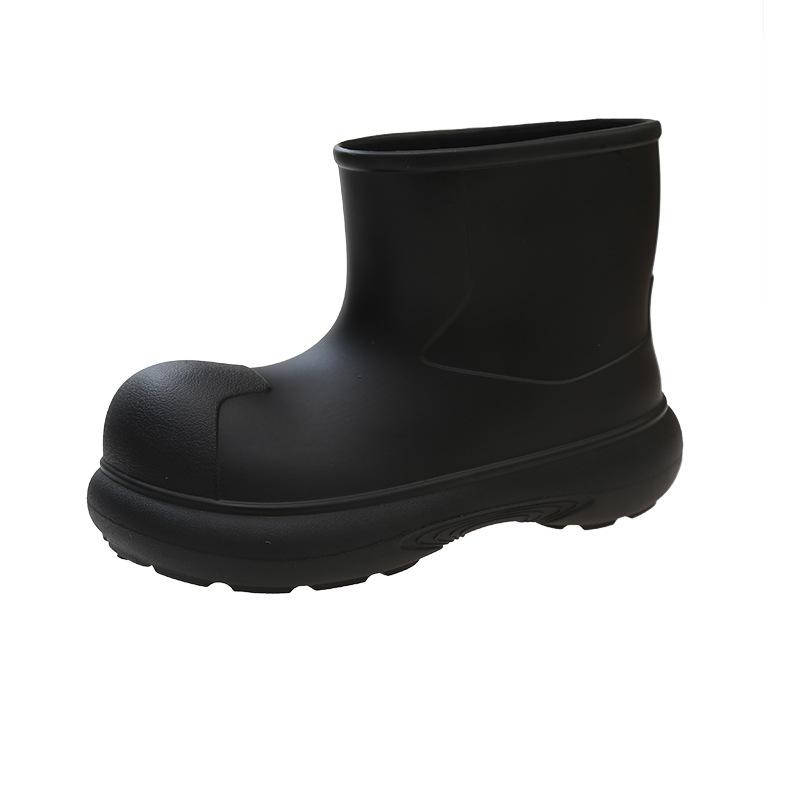 

Personalized rain shoes women s summer new high-end home non-slip four-season water shoes women 35-36 чёрный