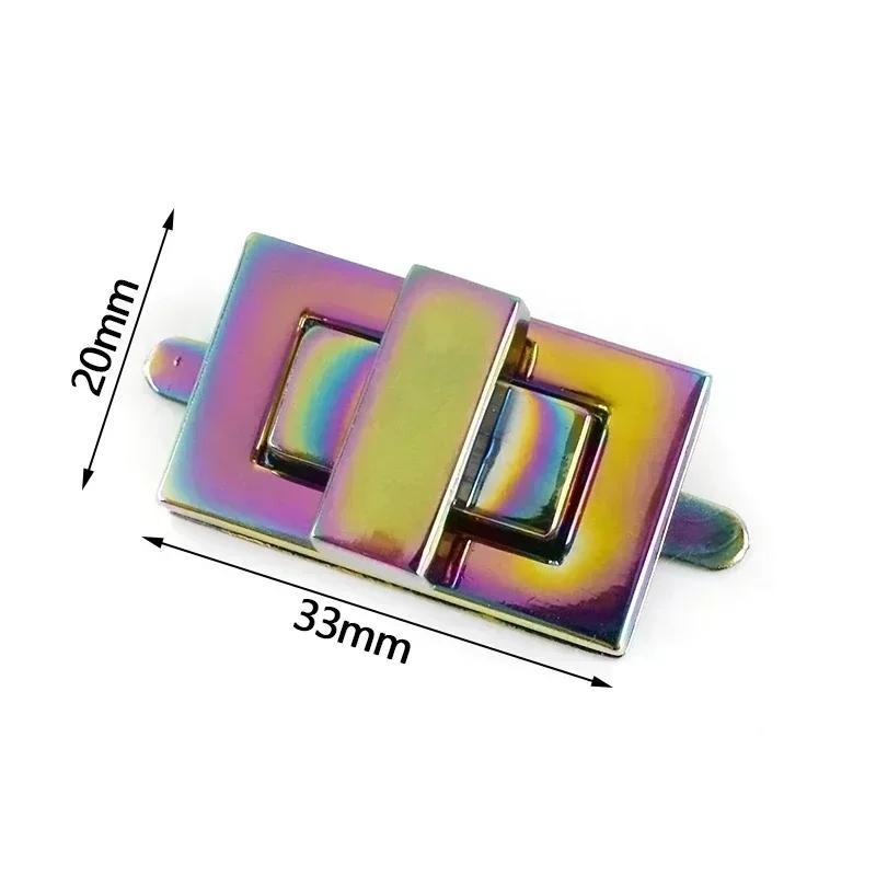 Meetee 2/5/8 Bucăți Cataramă Metalică Colorată cu Blocare pentru Geantă de Mână Portofel Cutie de Monede Cataramă Padlock Decorativ Accesorii Hardware Înlocuibile pentru Genți