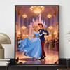 Disney Diamond Painting Kit DIY Round Home Wall Decor Adult Handmade Gift Cinderella Ballroom Dance Princess Prince 129 Chars