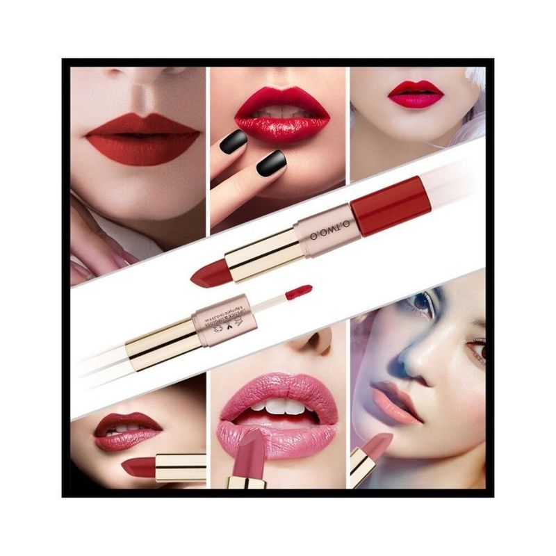 O.TWO.O - 2 in 1 Matte Liquid Lipstick - 4 Colours