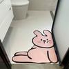 Bathroom Door Mat Cute Cartoon Floor Mat Diatomaceous Earth Water-Absorbing Foot Mat Easy To Clean Quick-Dry