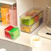 Acrylic Tea Bag Holder Tea Box Coffee Tea Bag Storage and Clear Pantry Organizer for Kitchen with Lid Multi-Compartment