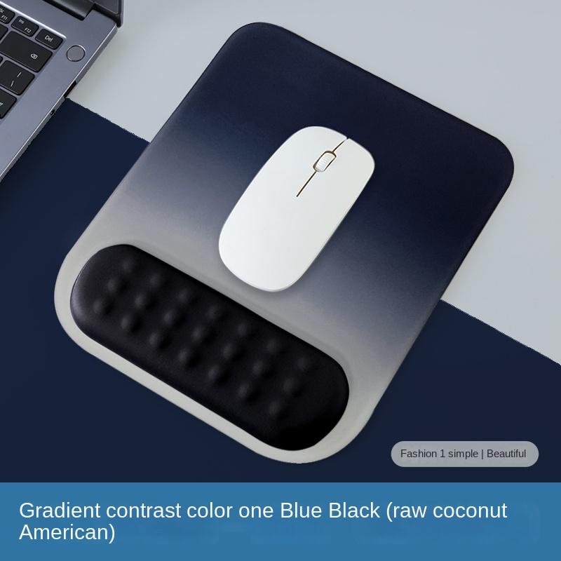 Mouse Pad with Wrist Rest Pad Ergonomic Anti-slip Silicone Base Gaming Accessories Mouse Pad Memory Foam Wrist Pad