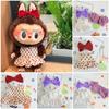 For 17cm/38cm Labubu Doll Clothes Fashion Dress Sweater Doll Clothes Color Match Cardigan Dolls Accessories Cute Decoration Little Clothes