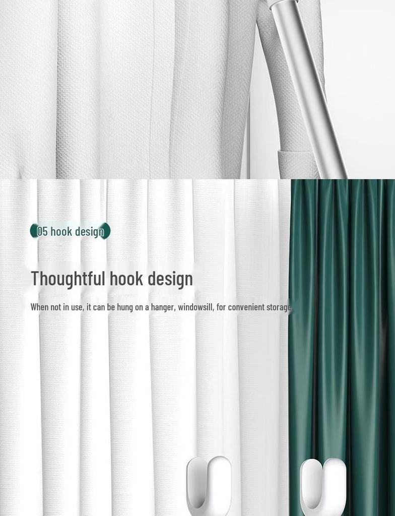 Retractable Stainless Steel Clothes Drying Pole - Extended Balcony Support for Hanging and Sunning Garments.
