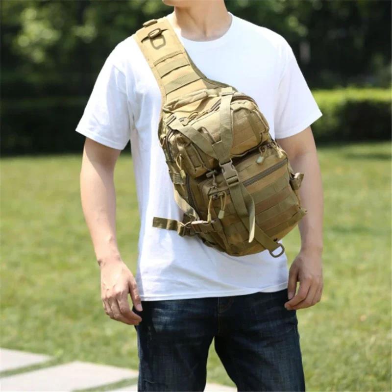 Military Tactical Assault Pack Sling Backpack Army Molle Waterproof Rucksack Bag Hiking Camping Travelling Backpacks Chest Bags