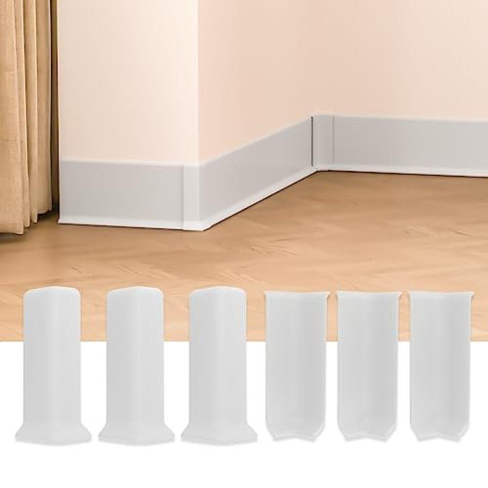 Self Adhesive Wall Base Moulding Trim 82MM Height Skirting Board Wall Corner Decor