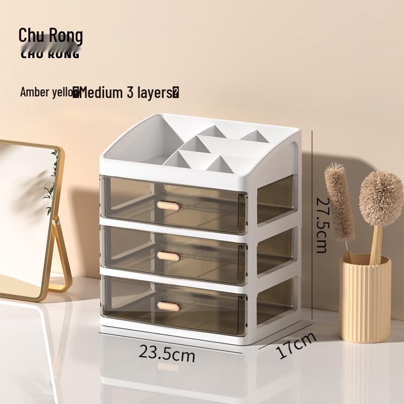 Многослойный прозрачный настольный органайзер с ящиками Churong